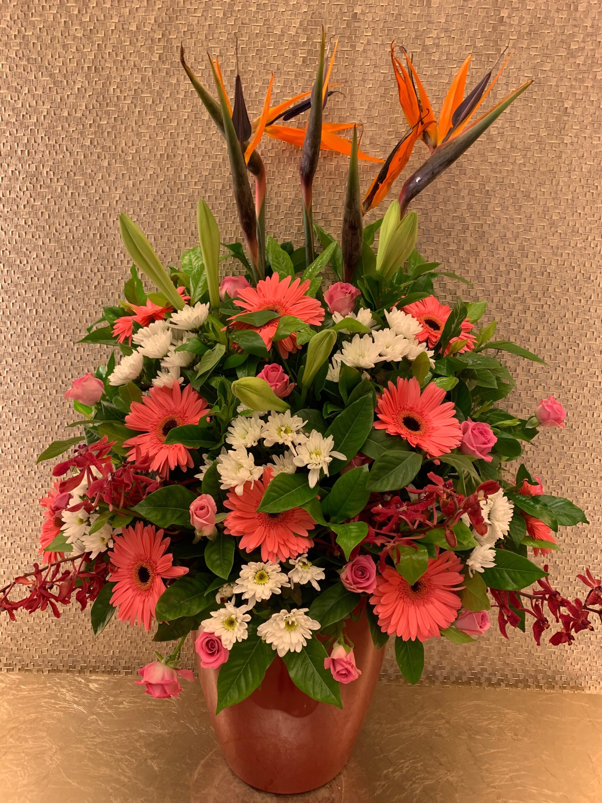 編號:C0039----火鶴五彩盆花