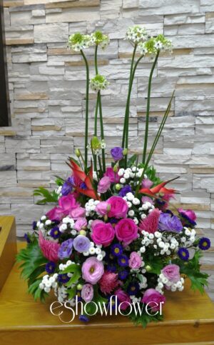 編號:C0008----富麗盆花